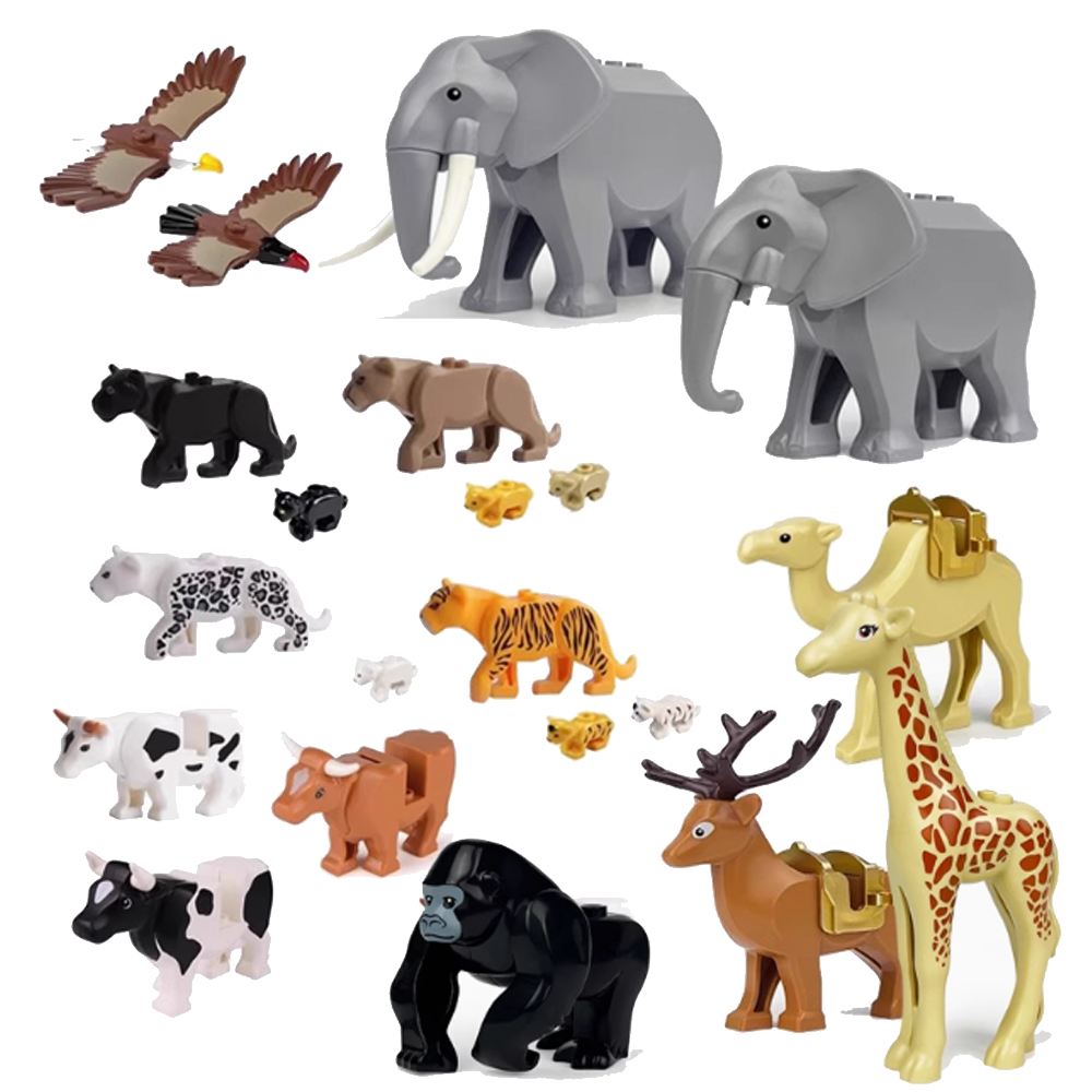 MOC City Animal Building Block - Model Kit Lizard 评论和价格