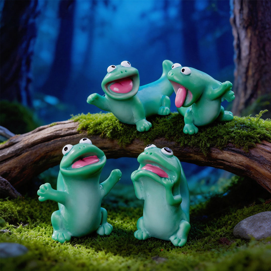 5pc Cartoon Funny Green Lizard - Model Kit Lizard 评论和价格