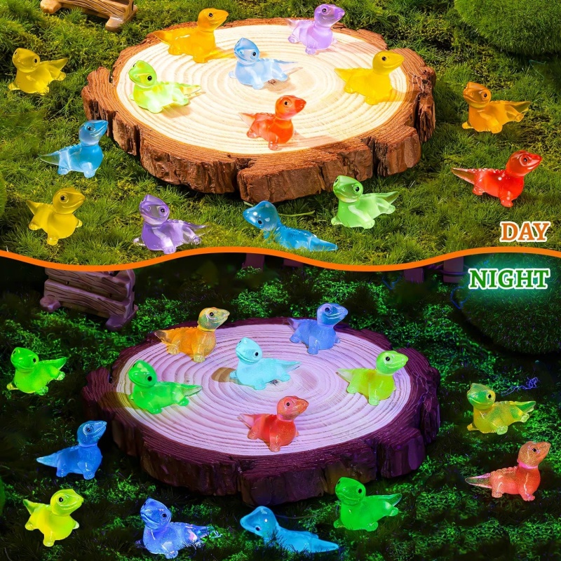 30PCS Mini Lizards Glow At Dar - Model Kit Lizard 评论和价格