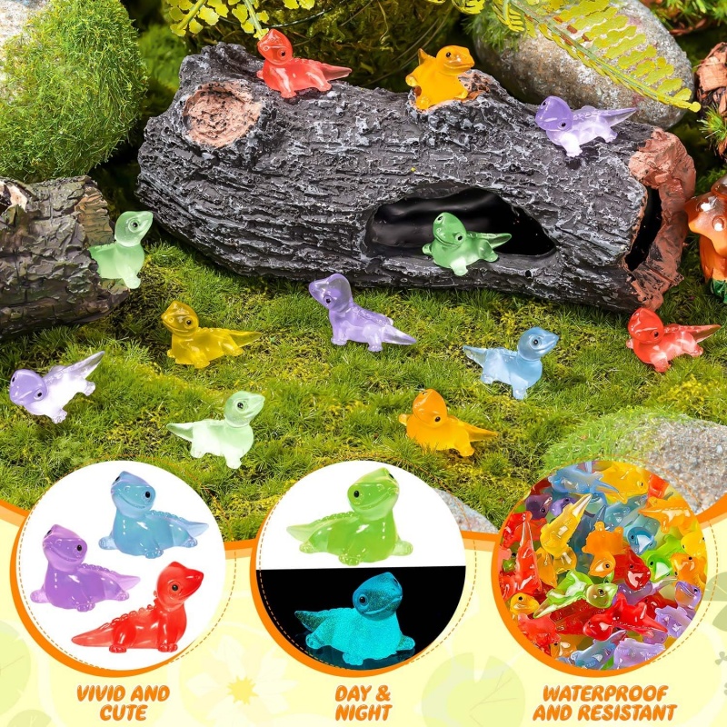 30PCS Mini Lizards Glow At Dar - Model Kit Lizard 评论和价格