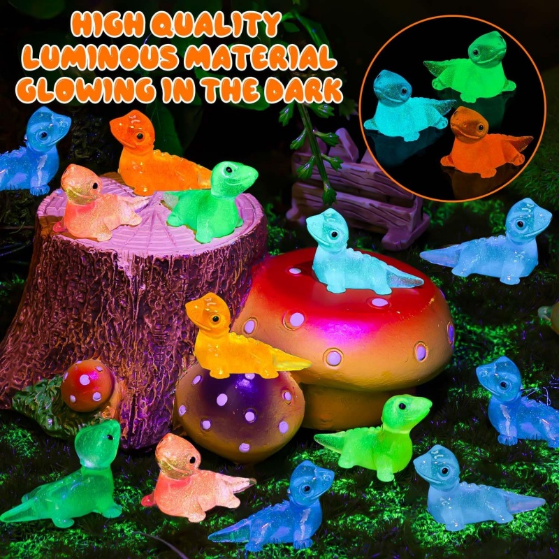 30PCS Mini Lizards Glow At Dar - Model Kit Lizard 评论和价格